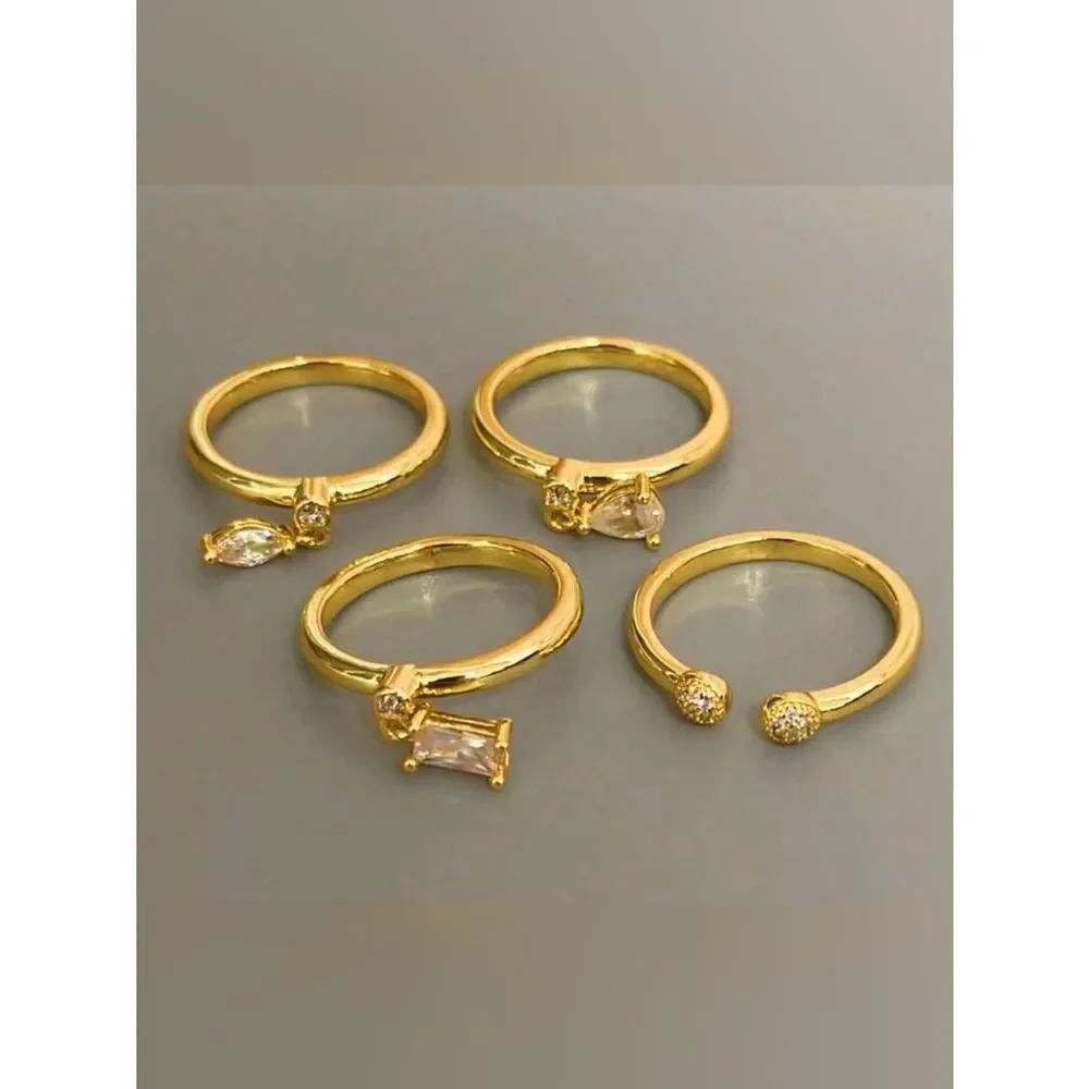 Retro Gold Stacking Rings A2032